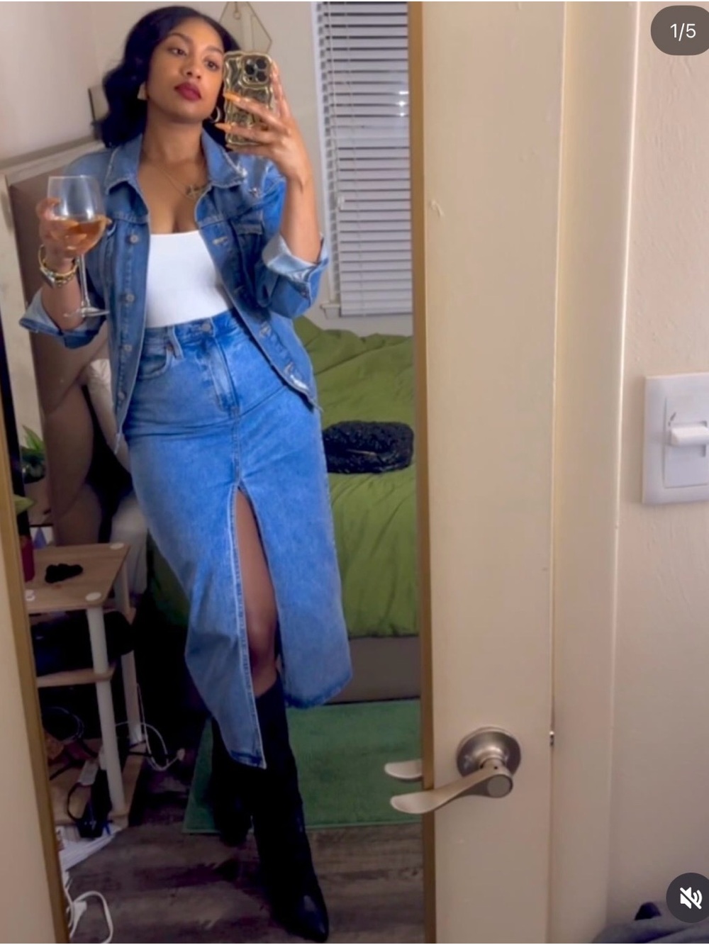 Universal Thread Denim Skirt